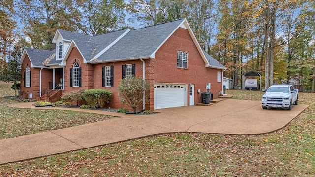 view of home's exterior featuring a garage