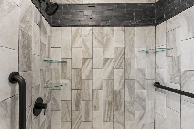 room details with tiled shower