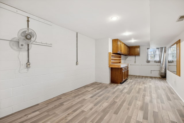 interior space featuring light hardwood / wood-style floors