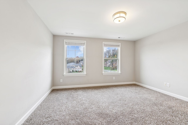 view of carpeted empty room