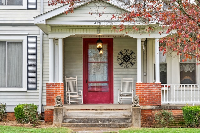 view of exterior entry