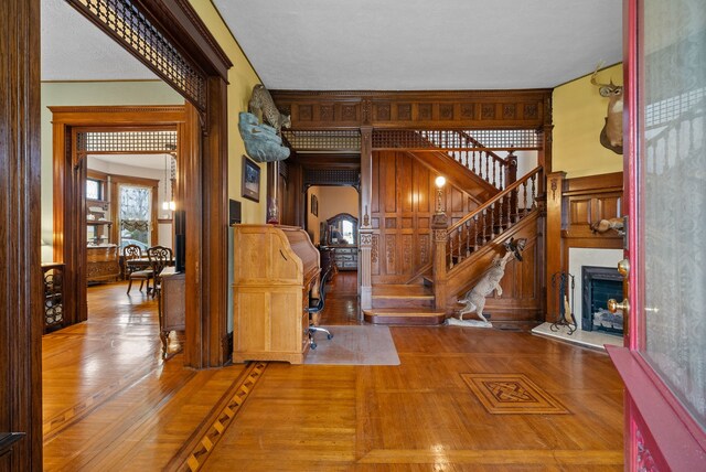 428 N Main St, Trenton, KY 42286 - hallway with hardwood / wood-style floors