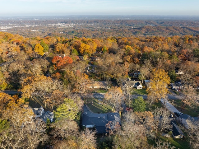 1206 Peter Pan Rd, Lookout Mountain, GA 30750 - bird's eye view of a heavily wooded area
