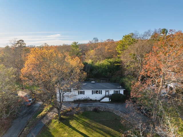 1206 Peter Pan Rd, Lookout Mountain, GA 30750 - view of subject property with a forest