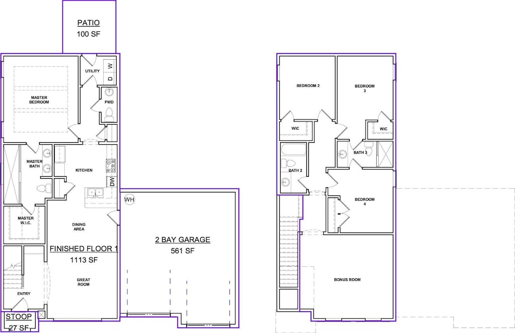 4024 Tawnya Charles Ln, Murfreesboro, TN 37128 - view of floor plan / room layout