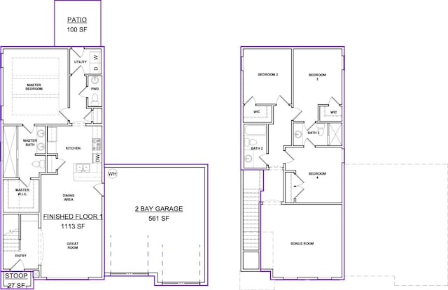4024 Tawnya Charles Ln, Murfreesboro, TN 37128 - view of floor plan / room layout