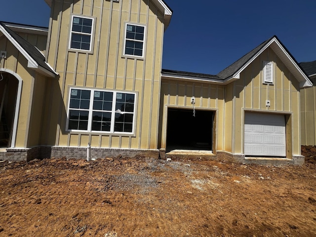 view of front of property featuring board and batten siding