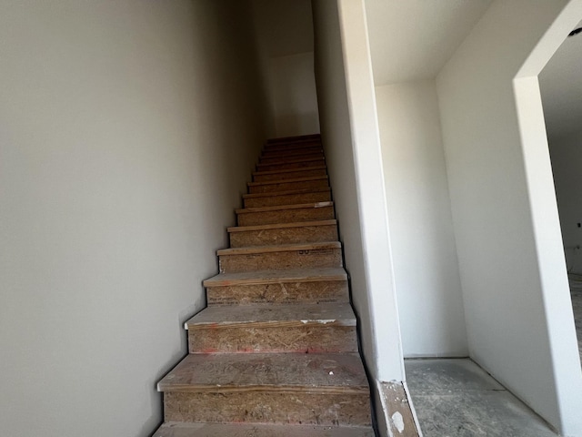 view of stairway