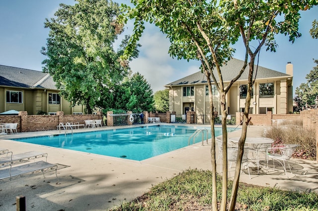 view of pool with a patio area