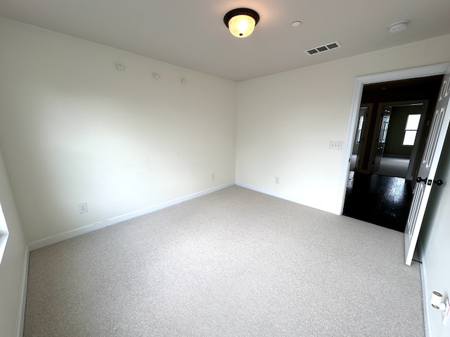 view of carpeted empty room