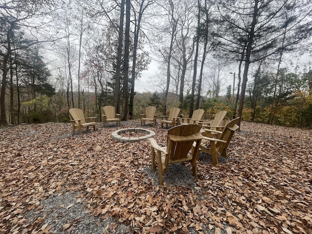 2029 Holly Creek Rd, Celina, TN 38551 - view of yard with an outdoor fire pit