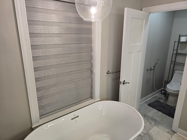 140 Dunn Fall River Rd, Leoma, TN 38468 - full bath with a soaking tub and marble finish floors