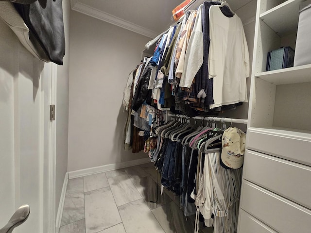 140 Dunn Fall River Rd, Leoma, TN 38468 - spacious closet with light marble finish floors