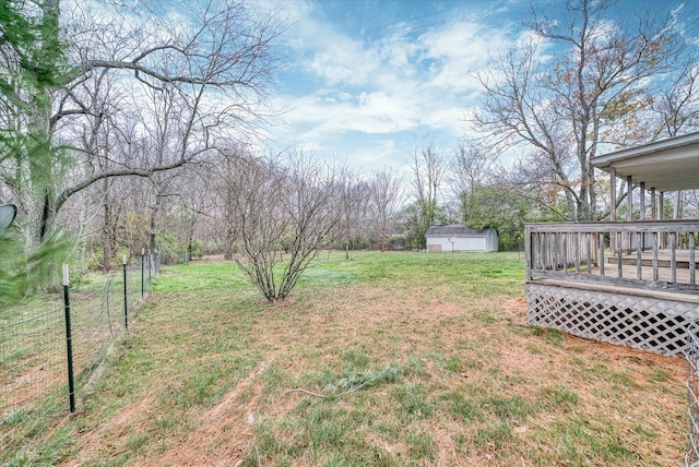 2269 Bowman Loop, Crossville, TN 38571 - view of yard with a wooden deck