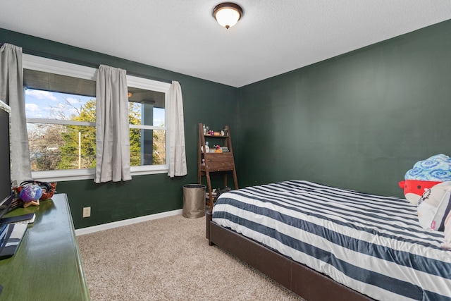 bedroom with carpet flooring