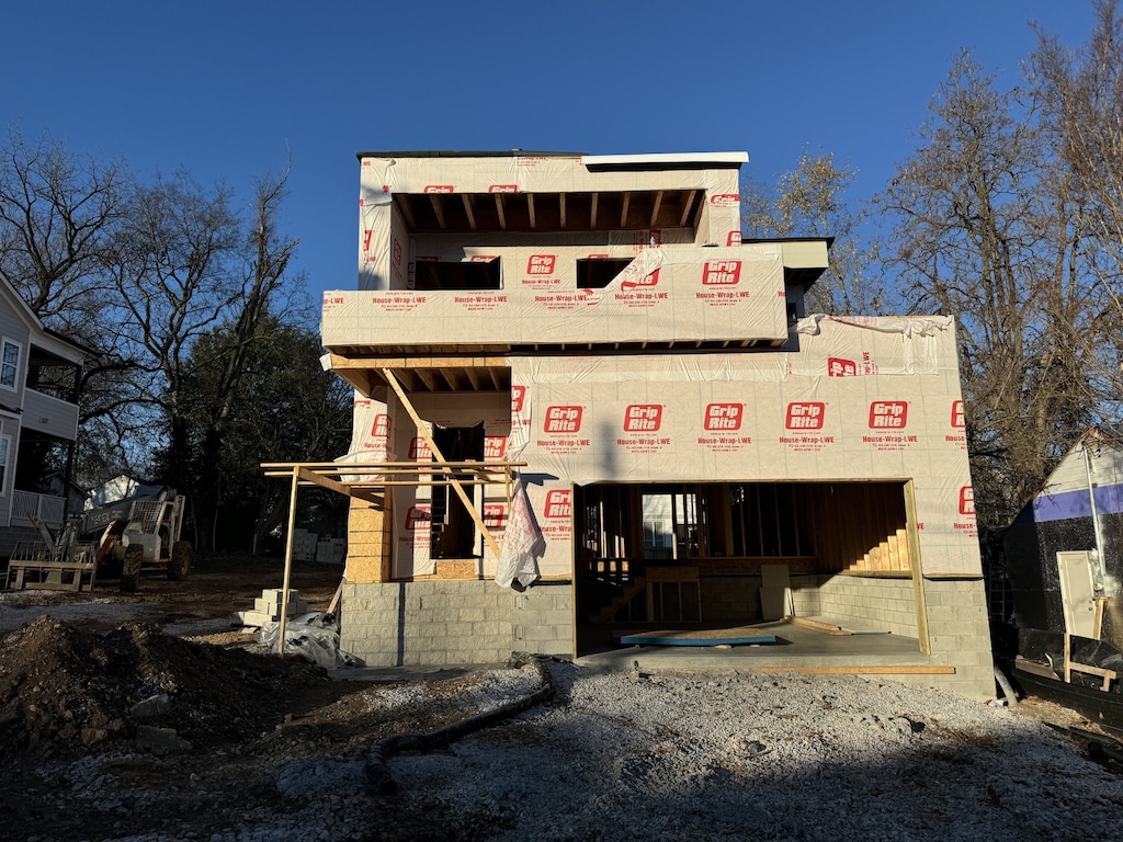 view of property under construction