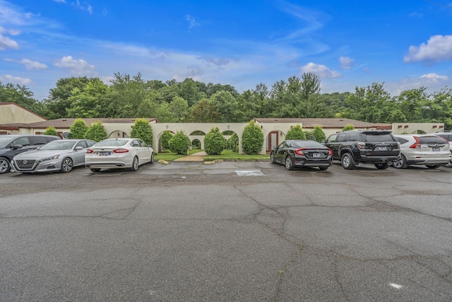 view of parking / parking lot