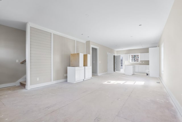 view of unfurnished living room