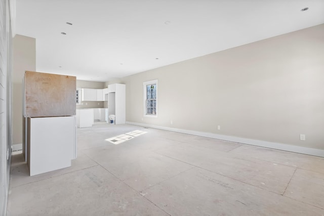 view of unfurnished living room