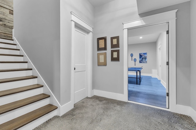 interior space with wood-type flooring