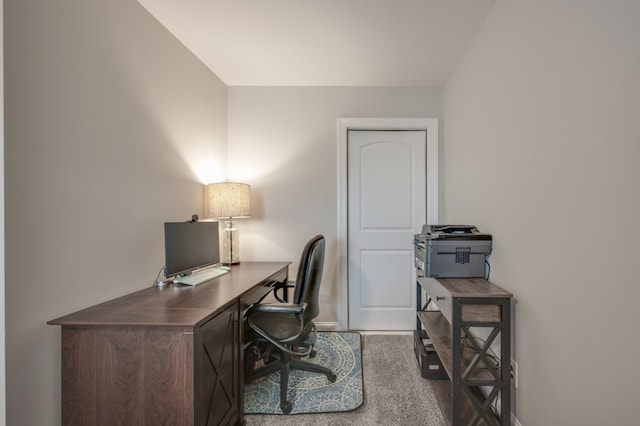 office with carpet flooring