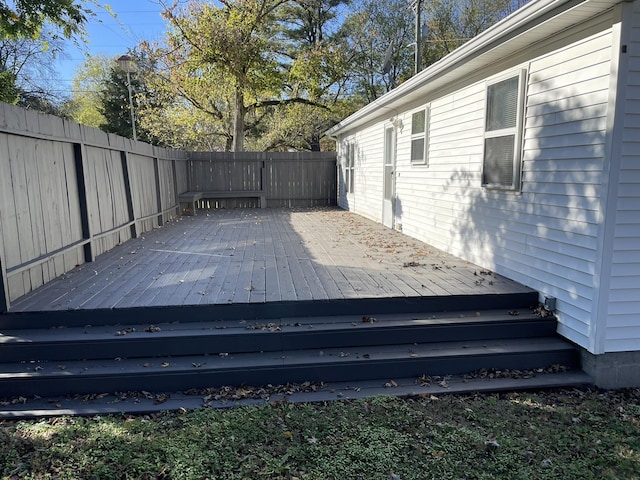 view of wooden terrace