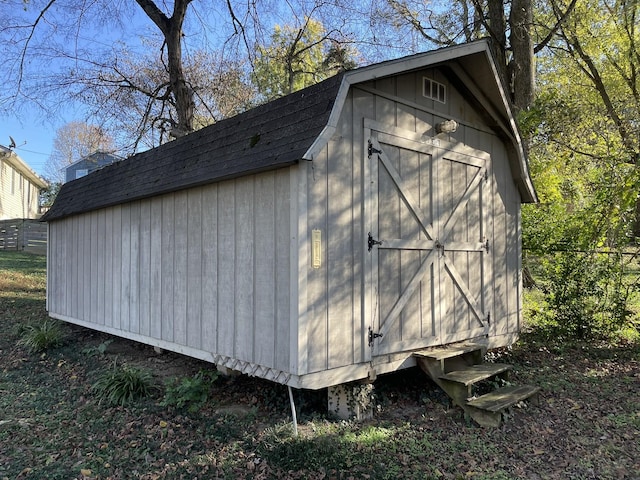 view of outdoor structure