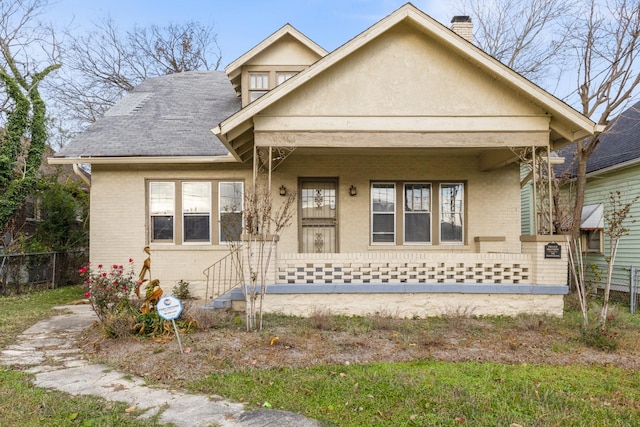 view of front of house with a porch