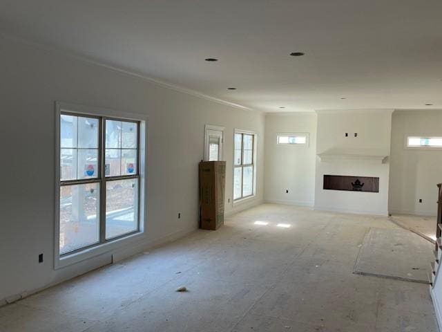 view of unfurnished living room