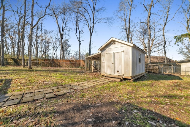 view of outdoor structure