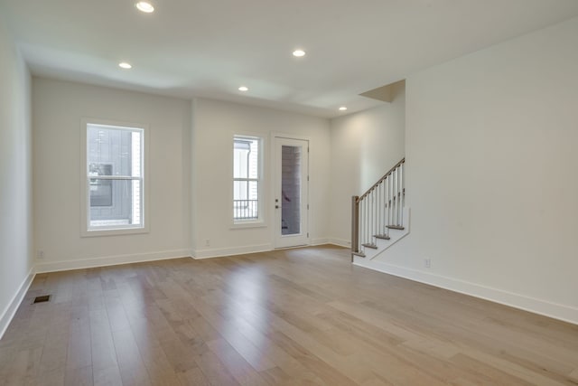 entryway featuring light hardwood / wood-style floors