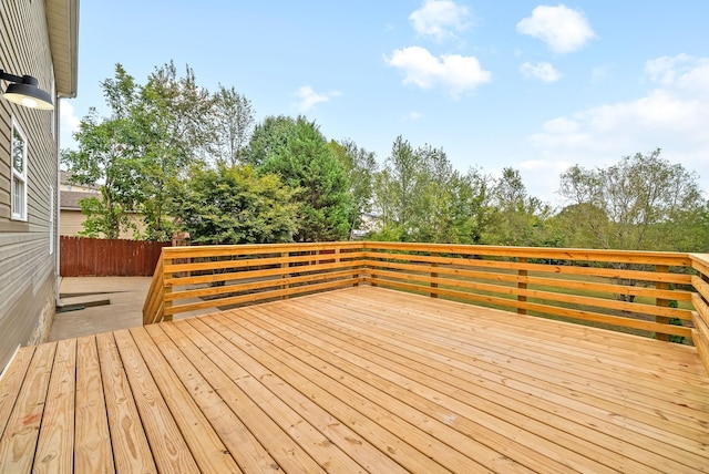 view of wooden terrace