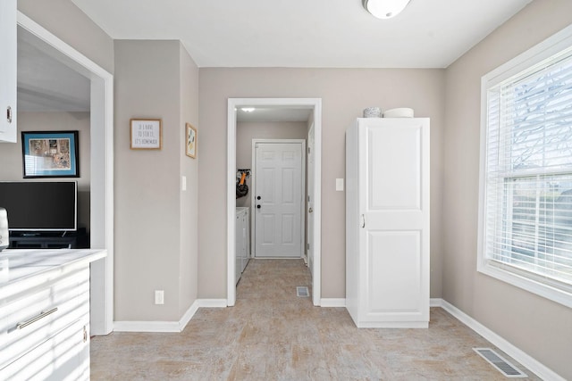 interior space featuring light hardwood / wood-style floors