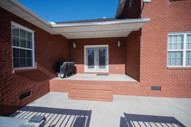 view of patio / terrace with french doors