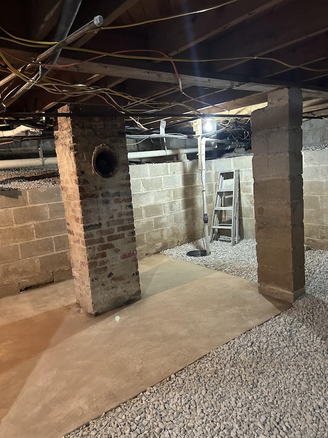 view of basement