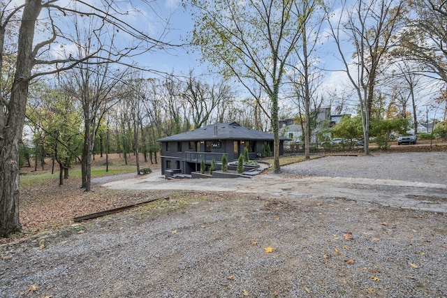 view of front of home