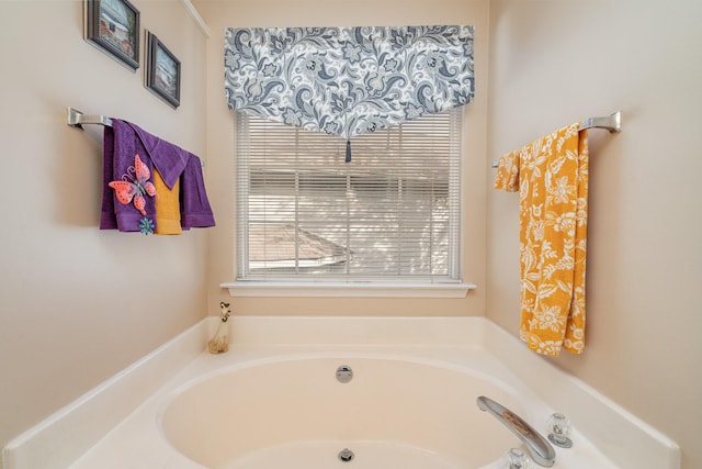 bathroom featuring a bathing tub