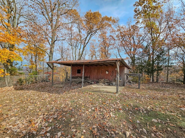 view of outbuilding