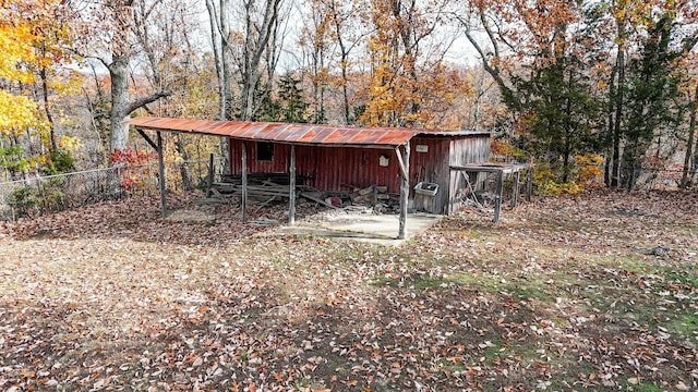 view of outdoor structure