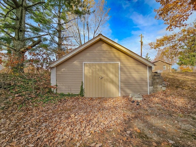 view of outbuilding