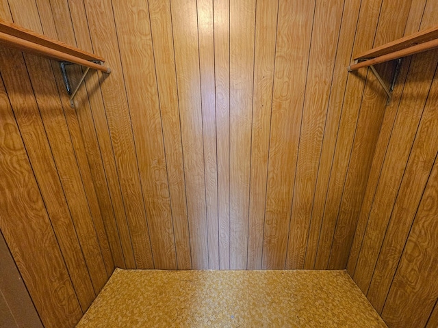 interior details with wood walls