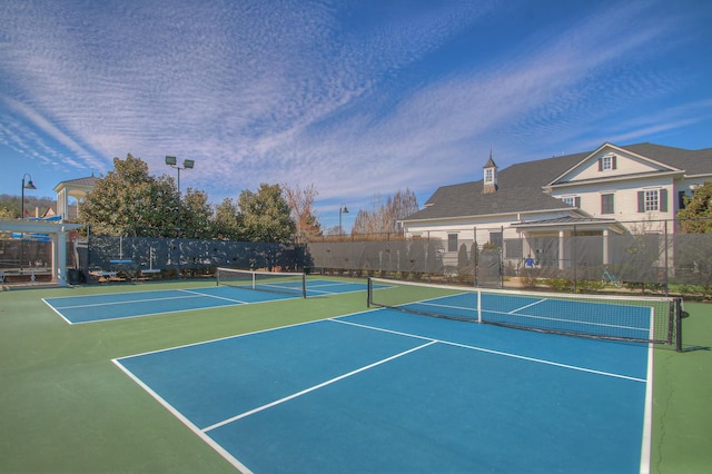 view of sport court featuring basketball court