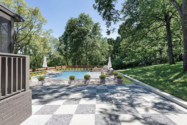 view of pool with a patio