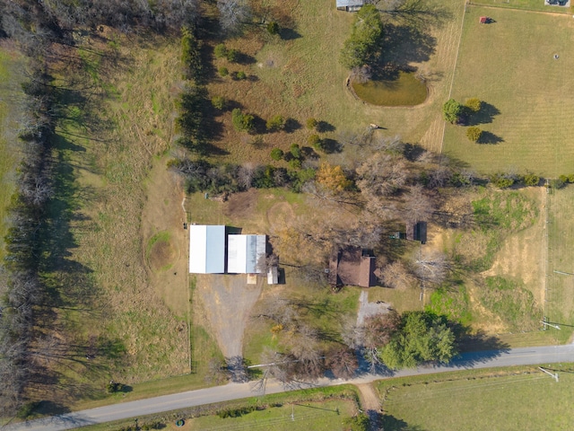 bird's eye view featuring a rural view