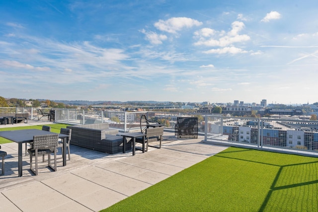 view of patio featuring outdoor lounge area