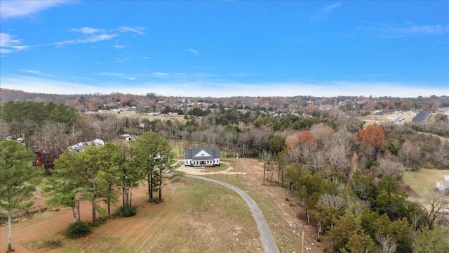 drone / aerial view featuring a rural view