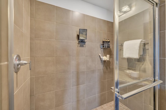 bathroom with walk in shower