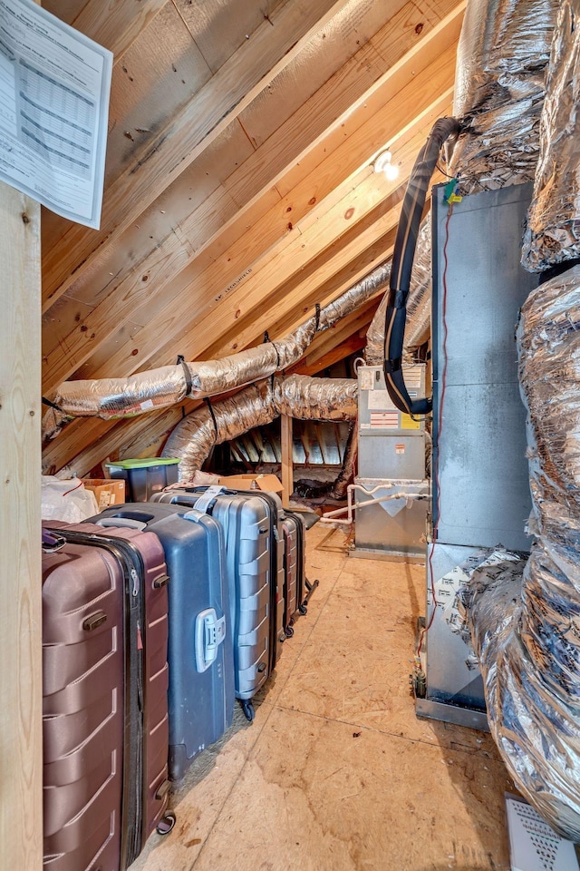 view of attic