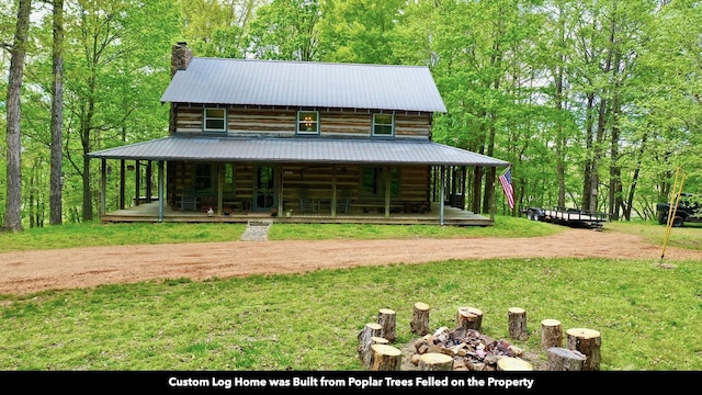 exterior space featuring a porch