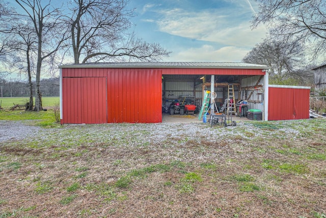 view of outbuilding